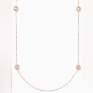 Kate Spade New York Infinity Beyond Knot  Gold tone necklace Like New